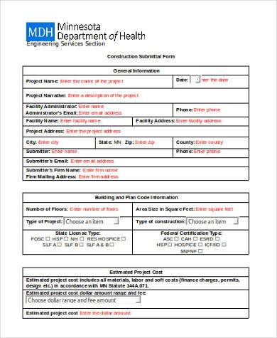 Sample-Construction-Submittal-Form